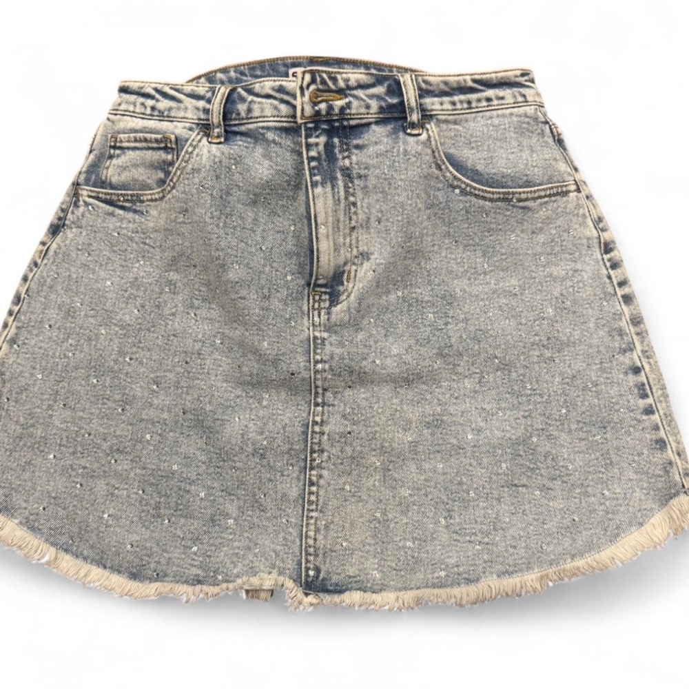 SO Light Blue Denim Mini Skirt
